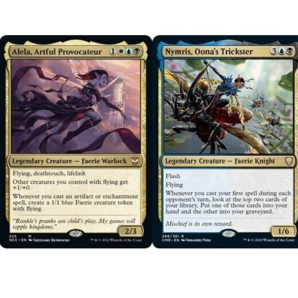 Custom Commander Deck Alela, Artful Provocateur- Faerie Tokens- EDH MTG - NM